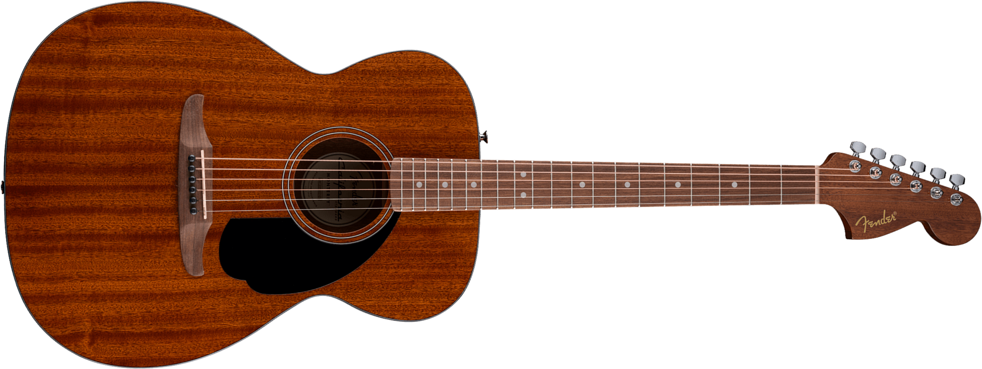 Fender Monterey California Standard Om Tout Sapele Wal - Natural - Folk-Gitarre - Main picture