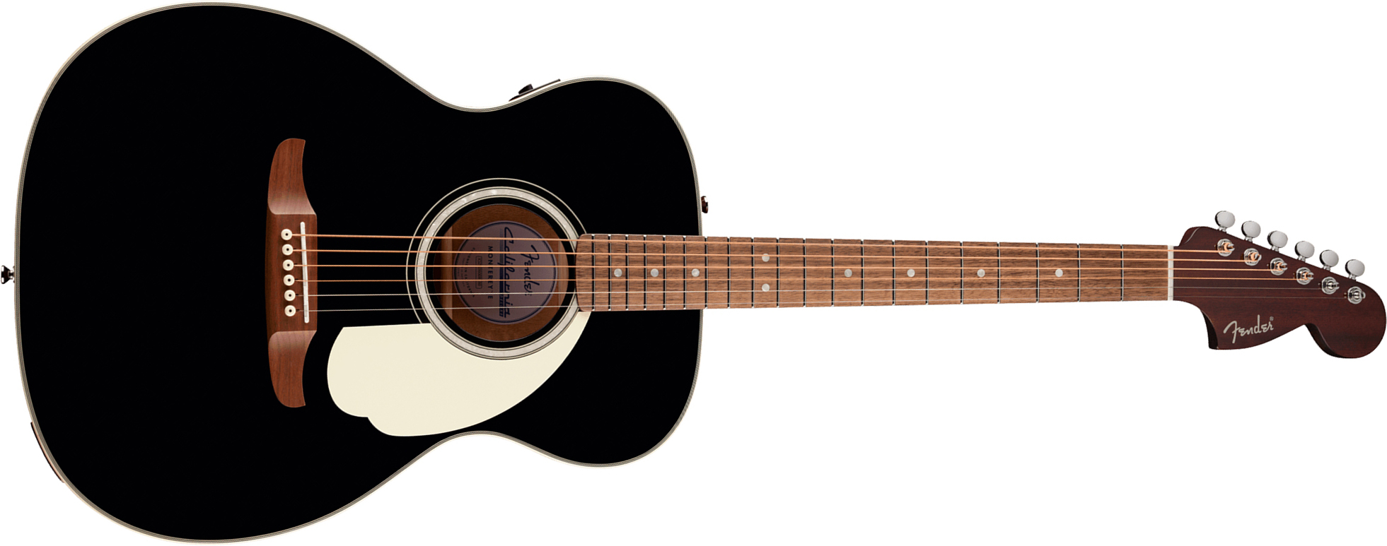 Fender Monterey Deluxe E California Orchestra Om Epicea Acajou Noy - Black - Folk-Gitarre - Main picture