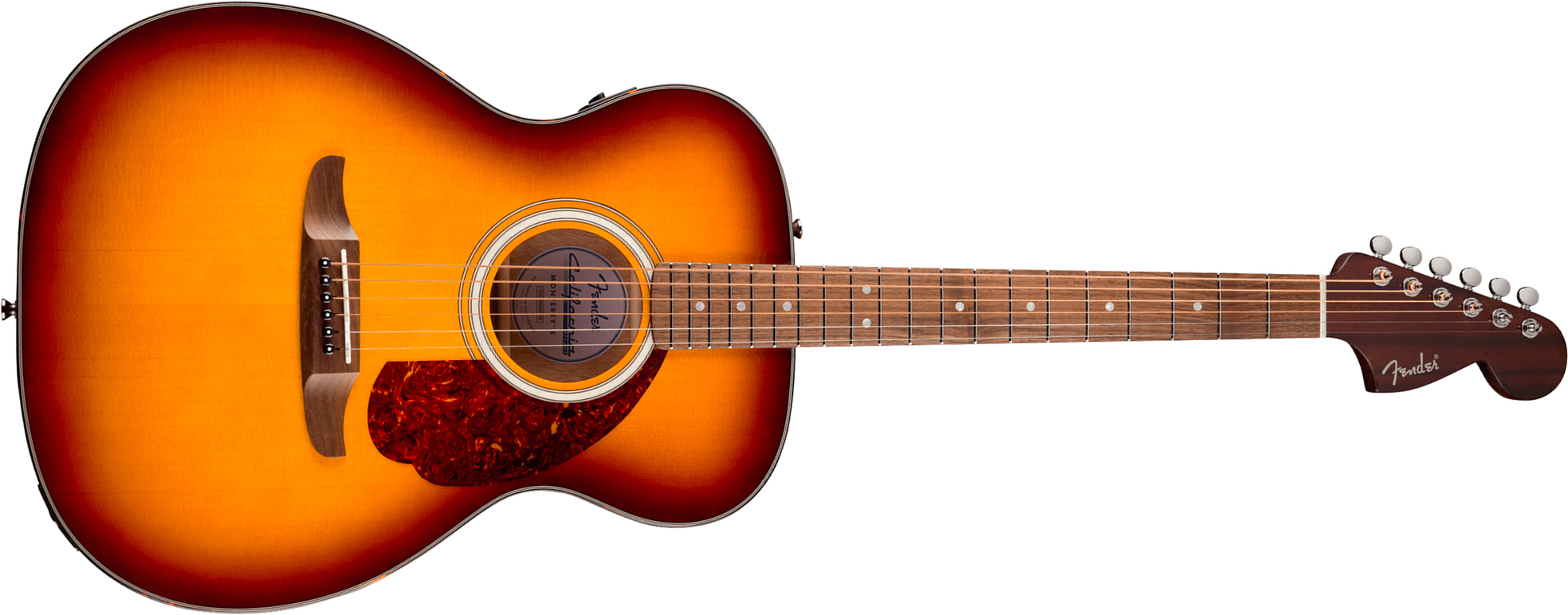 Fender Monterey Deluxe E California Orchestra Om Epicea Acajou Noy - Honey Sunburst - Folk-Gitarre - Main picture