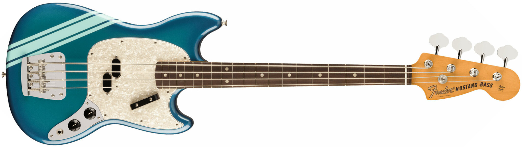 Fender Mustang Bass 70s Competition Vintera 2 Rw - Competition Blue - Solidbody E-bass - Main picture