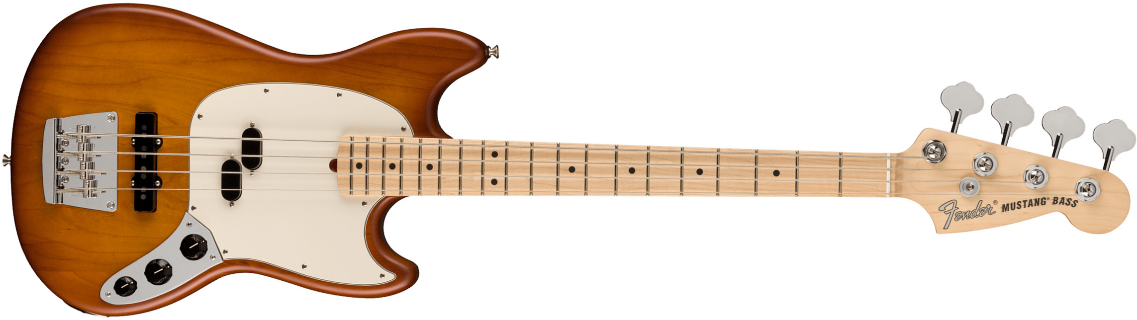 Fender Mustang Bass American Performer Ltd Usa Rw - Honey Burst Satin - Solidbody E-bass - Main picture