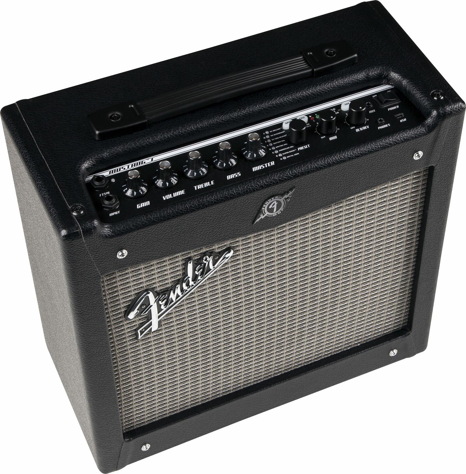 Fender Mustang I V2 20w 1x8 Black - Combo für E-Gitarre - Main picture