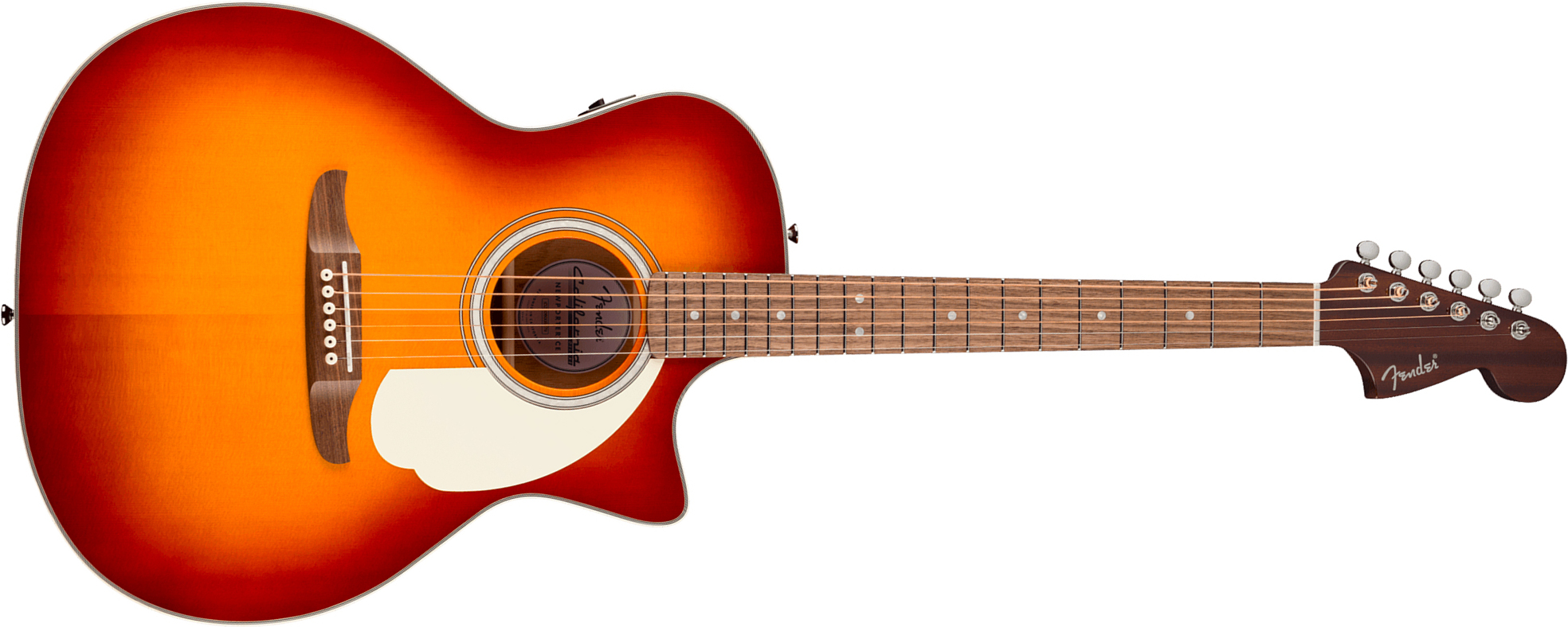 Fender Newporter Deluxe Ce California Auditorium Cw Epicea Acajou Wal - Sienna Sunburst - Folk-Gitarre - Main picture