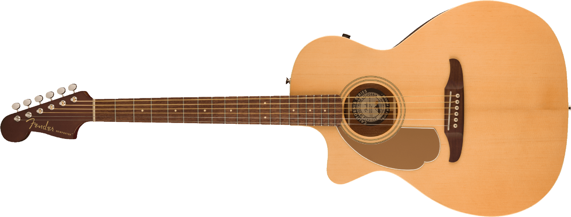 Fender Newporter Player Auditorium Gaucher Cw Epicea Acajou Wal - Natural - Folk-Gitarre - Main picture