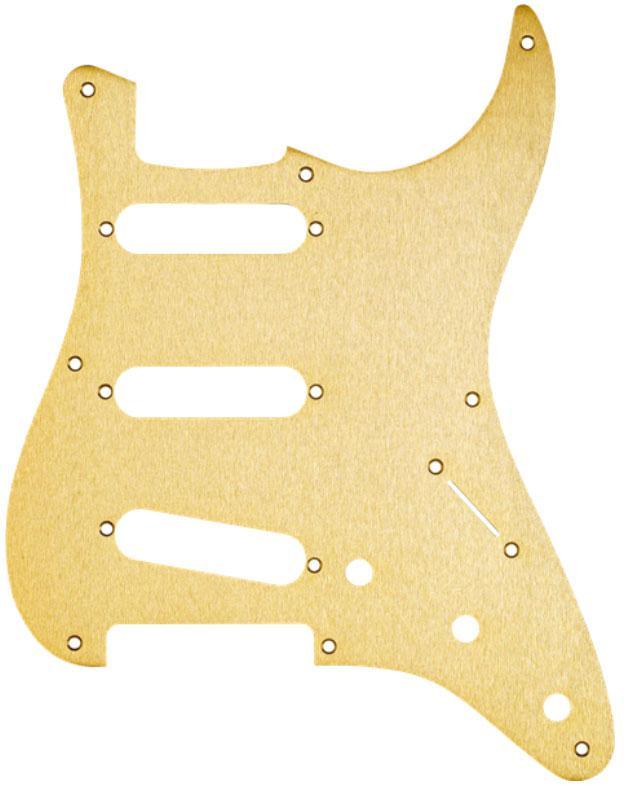 Schlagbrett Fender Pickguard Stratocaster SSS '50s Vintage 8-Hole - Gold Anodized