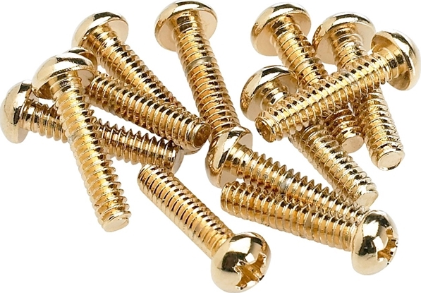 Fender Pickup & Selector Switch Mounting Screws (12) - Gold - Schraube - Main picture