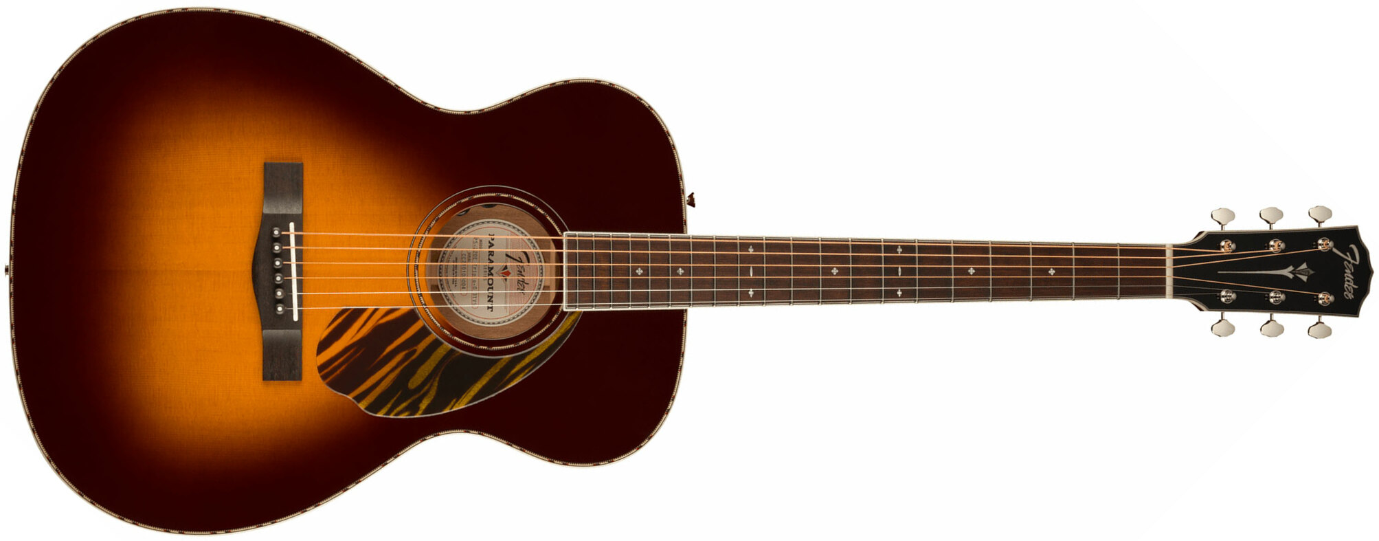 Fender Po-220e Paramount Orchestra Model Om Acajou Ova - 3-color Vintage Sunburst - Folk-Gitarre - Main picture
