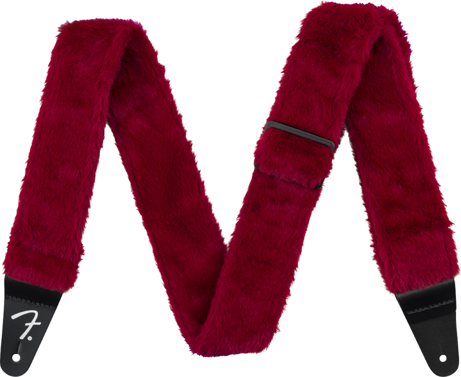 Fender Poodle Plush Strap Red - Gitarrengurt - Main picture