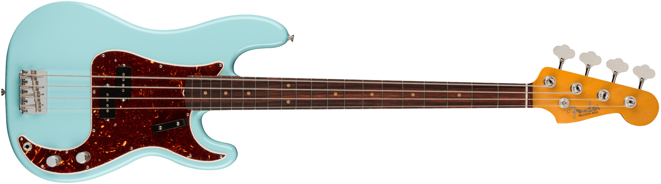 Fender Precision Bass 1960 American Vintage Ii Usa Rw - Daphne Blue - Solidbody E-bass - Main picture