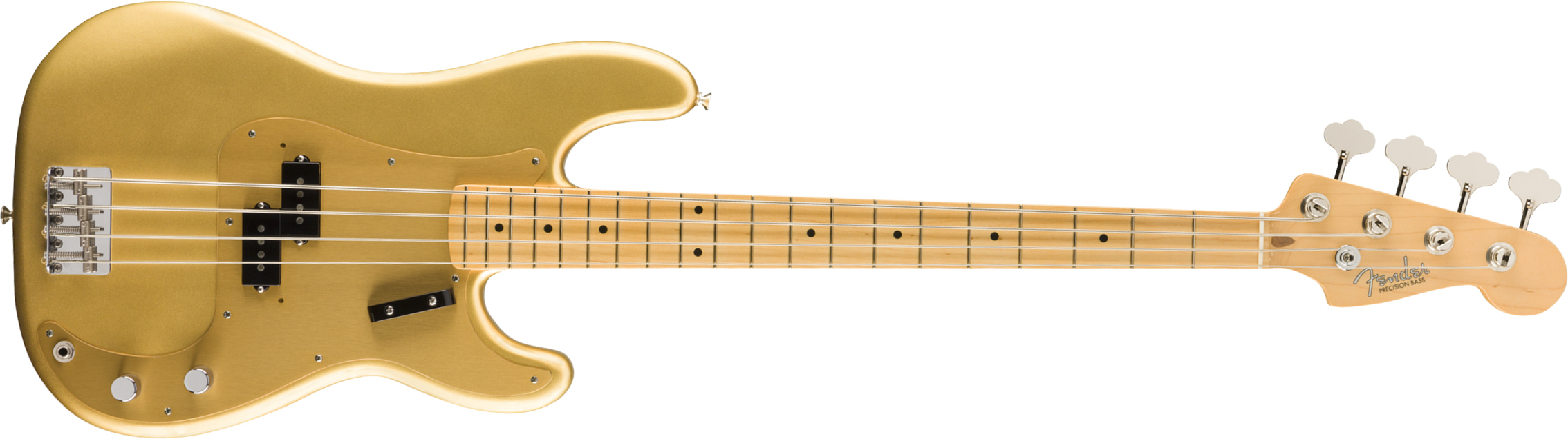 Fender Precision Bass '50s American Original Usa Mn - Aztec Gold - Solidbody E-bass - Main picture