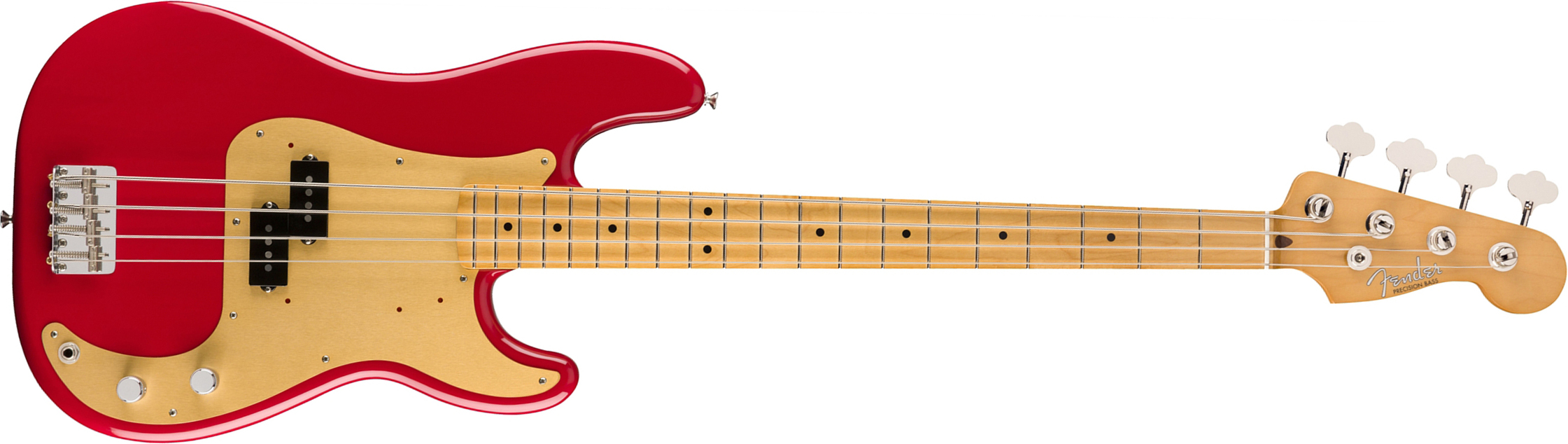 Fender Precision Bass 50s Vintera Vintage Mex Mn - Dakota Red - Solidbody E-bass - Main picture