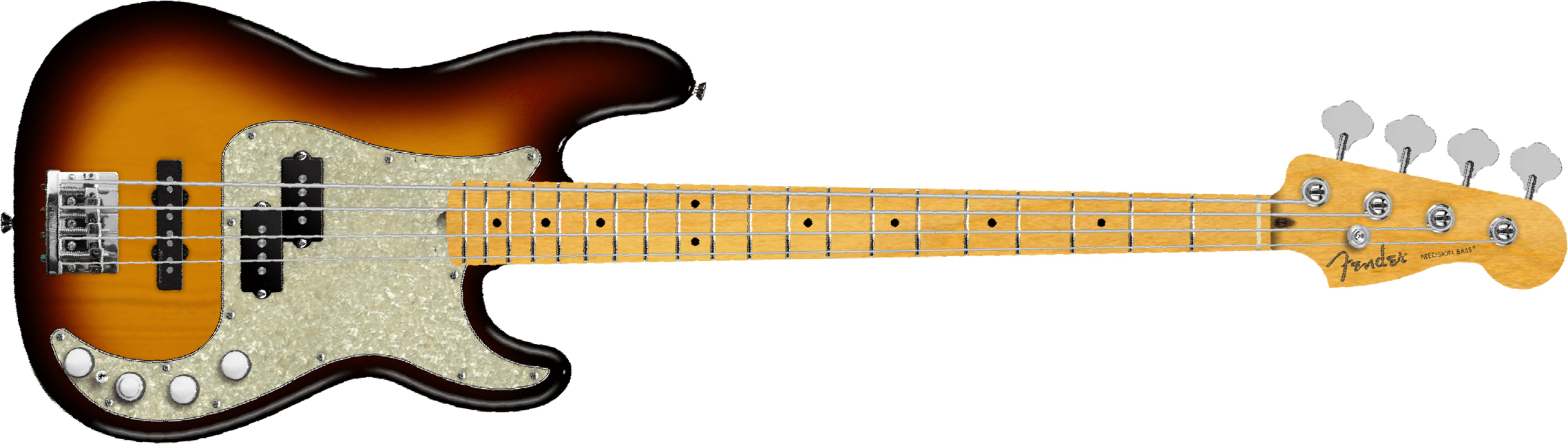 Fender Precision Bass Active Player Ii Modified Mex Mn - 3-color Sunburst - Solidbody E-bass - Main picture