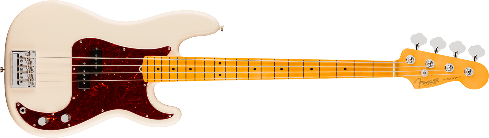 Fender Precision Bass American Pro. Usa Mn - Olympic White - Solidbody E-bass - Main picture
