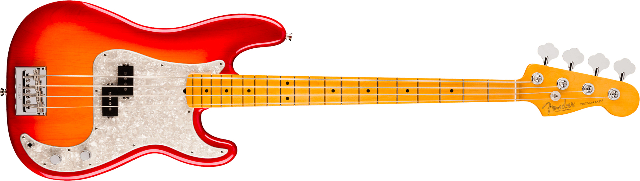 Fender Precision Bass American Pro. Usa Mn - Aged Cherry Burst - Solidbody E-bass - Main picture