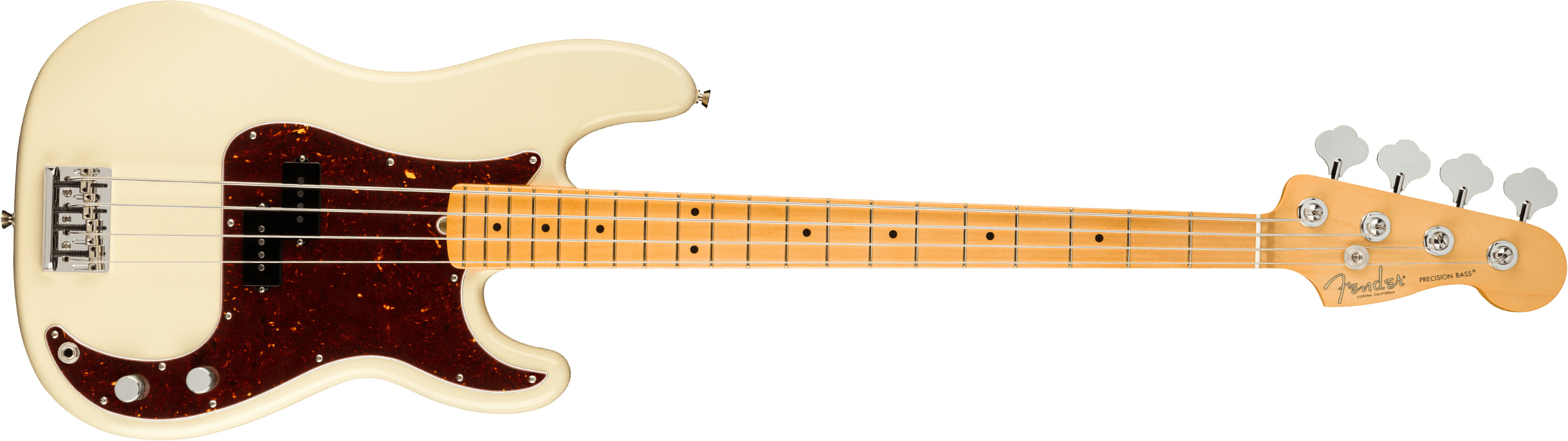 Fender Precision Bass American Professional Ii Usa Mn - Olympic White - Solidbody E-bass - Main picture