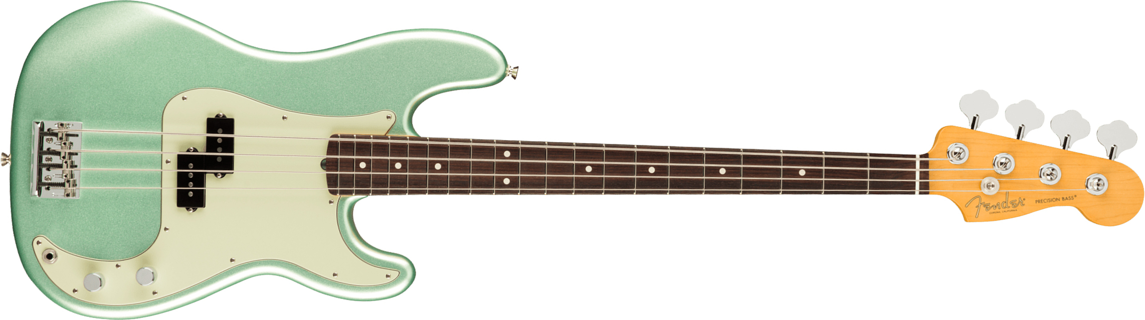 Fender Precision Bass American Professional Ii Usa Rw - Mystic Surf Green - Solidbody E-bass - Main picture