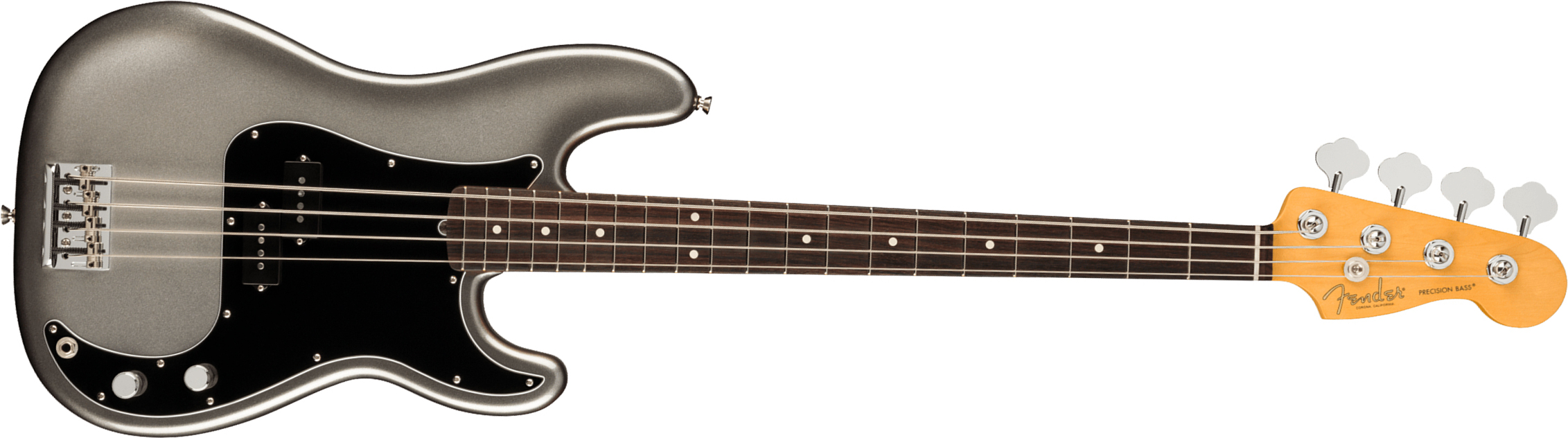 Fender Precision Bass American Professional Ii Usa Rw - Mercury - Solidbody E-bass - Main picture