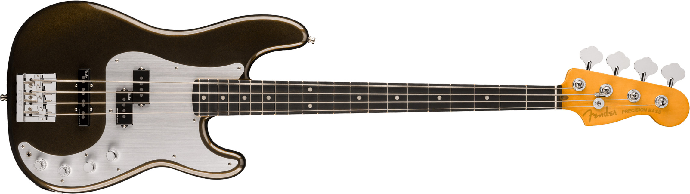 Fender Precision Bass American Ultra Ii Usa Active Eb - Texas Tea - Solidbody E-bass - Main picture