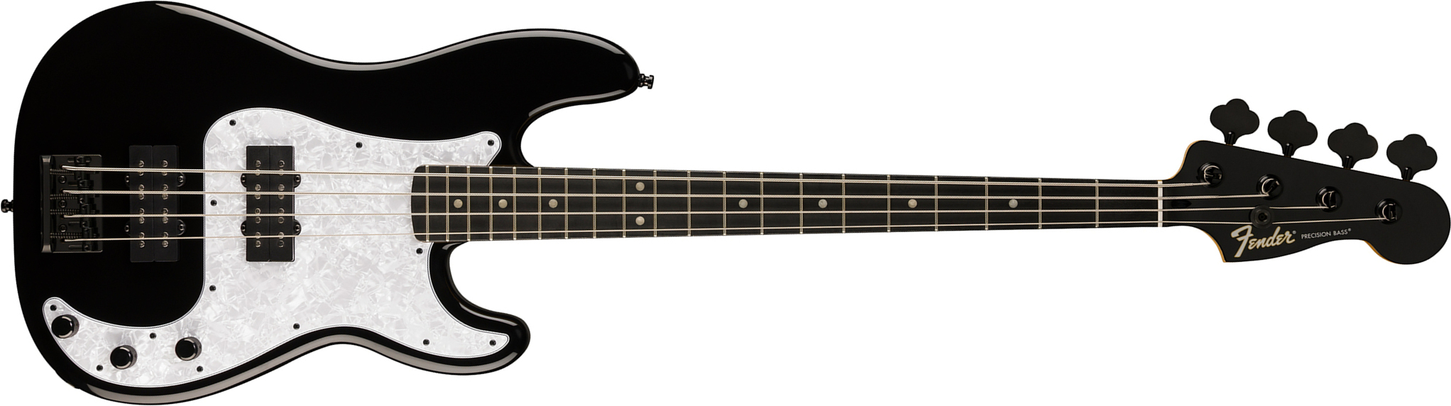 Fender Precision Bass Hh Player Fusion Ltd 2h Eb - Black - Solidbody E-bass - Main picture