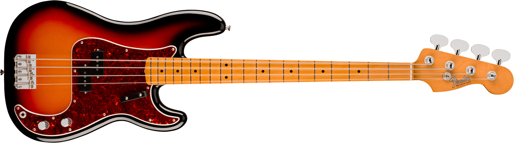 Fender Precision Bass Late 60s Vintera 3 Mex Mn - 3-color Sunburst - Solidbody E-bass - Main picture