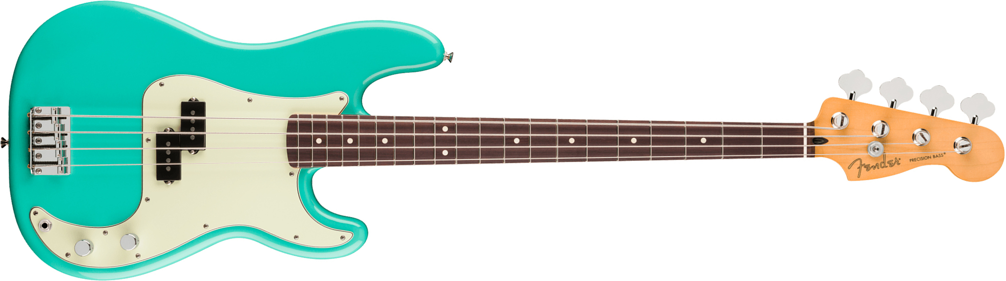 Fender Precision Bass Player Ii 75th Ann. Mex Ht 2s Rw - Seafoam Green - Solidbody E-bass - Main picture