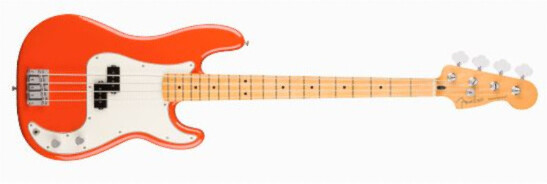 Fender Precision Bass Player Ii Mex Mn - Rallye Orange - Solidbody E-bass - Main picture