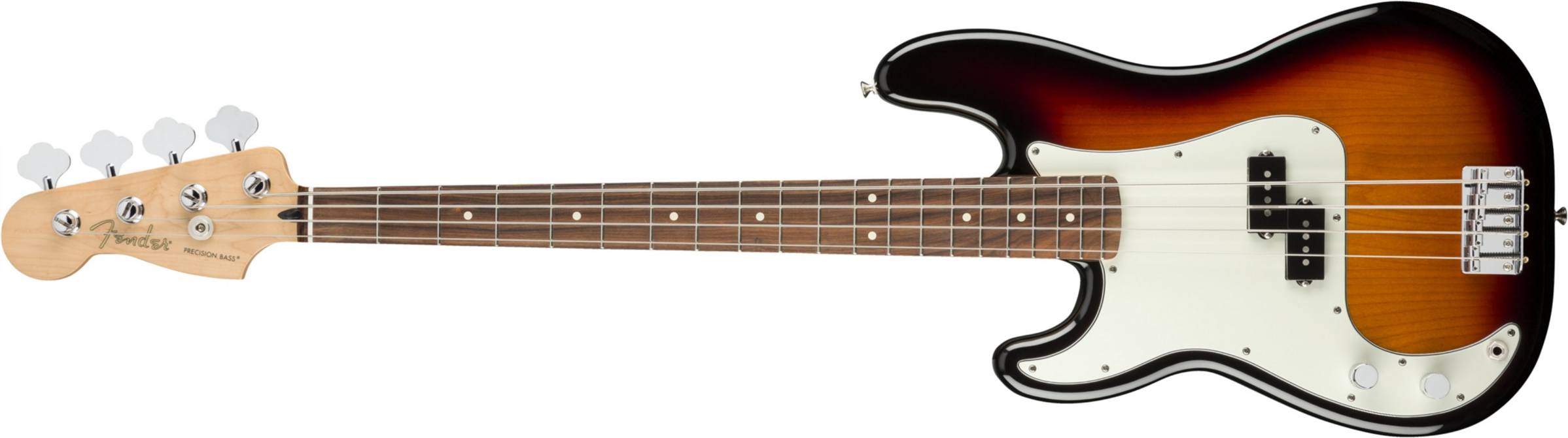Fender Precision Bass Player Lh Gaucher Mex Pf - 3-color Sunburst - Solidbody E-bass - Main picture