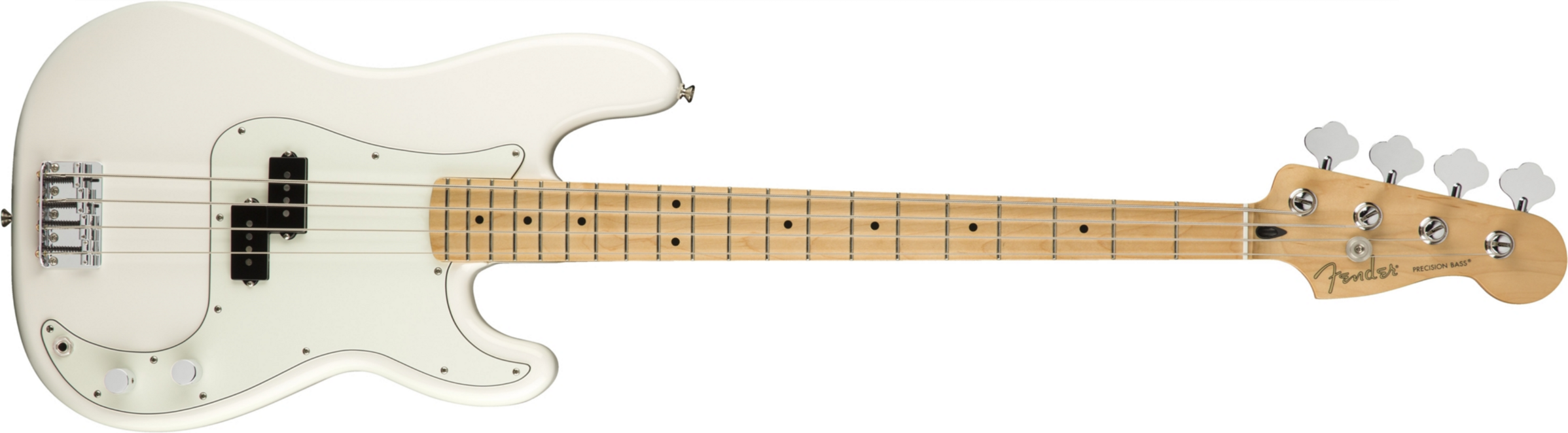 Fender Precision Bass Player Mex Mn - Polar White - Solidbody E-bass - Main picture