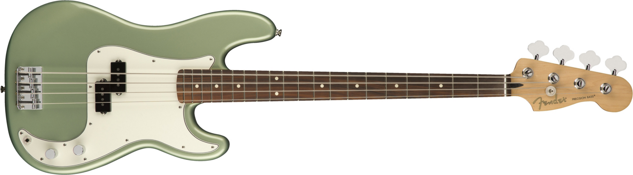 Fender Precision Bass Player Mex Pf - Sage Green Metallic - Solidbody E-bass - Main picture