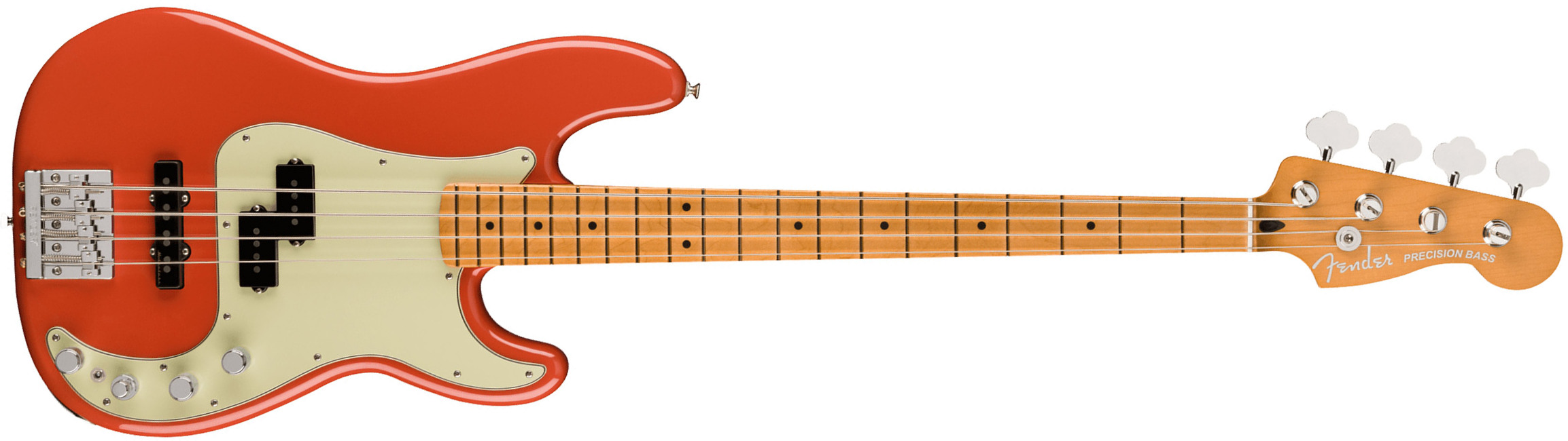 Fender Precision Bass Player Plus 2023 Mex Active Mn - Fiesta Red - Solidbody E-bass - Main picture