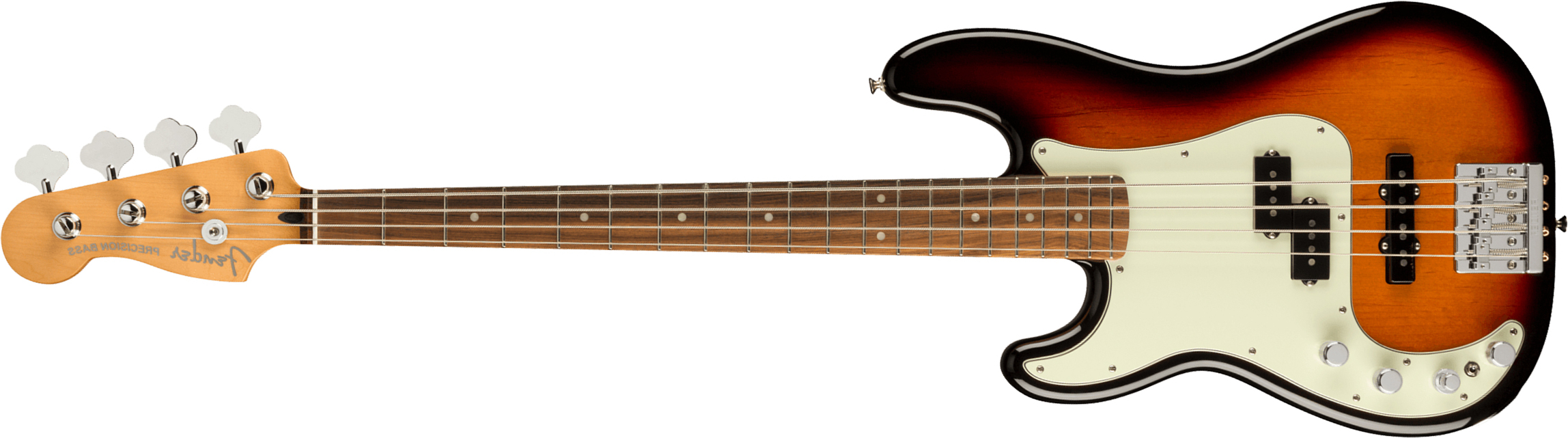 Fender Precision Bass Player Plus Lh Mex Gaucher Active Pf - 3-color Sunburst - Solidbody E-bass - Main picture
