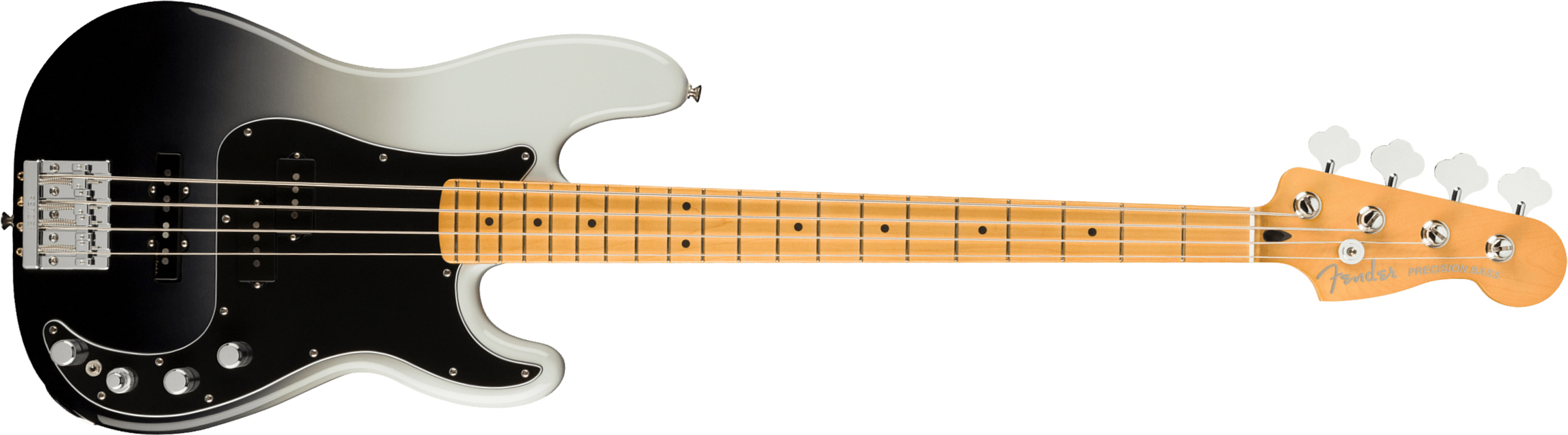 Fender Precision Bass Player Plus Mex Active Mn - Silver Smoke - Solidbody E-bass - Main picture