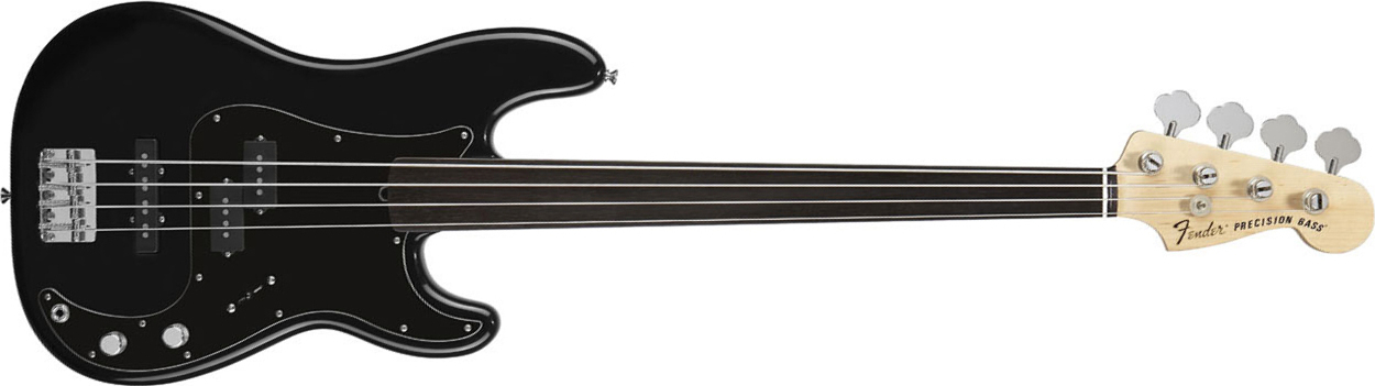 Fender Precision Bass Tony Franklin Fretless Black - Black - Solidbody E-bass - Main picture