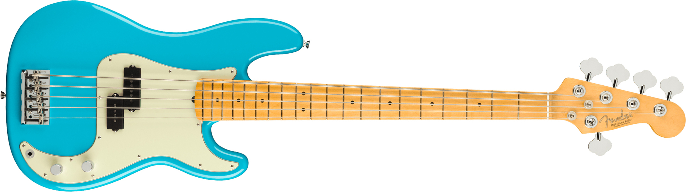 Fender Precision Bass V American Professional Ii Usa 5-cordes Mn - Miami Blue - Solidbody E-bass - Main picture