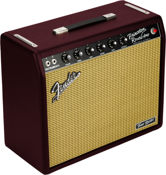 Fender Princeton Reverb Tone Master 0.3/0.75/1.5/3/6/12w 1x10 Ltd Wine/wheat - Combo für E-Gitarre - Main picture
