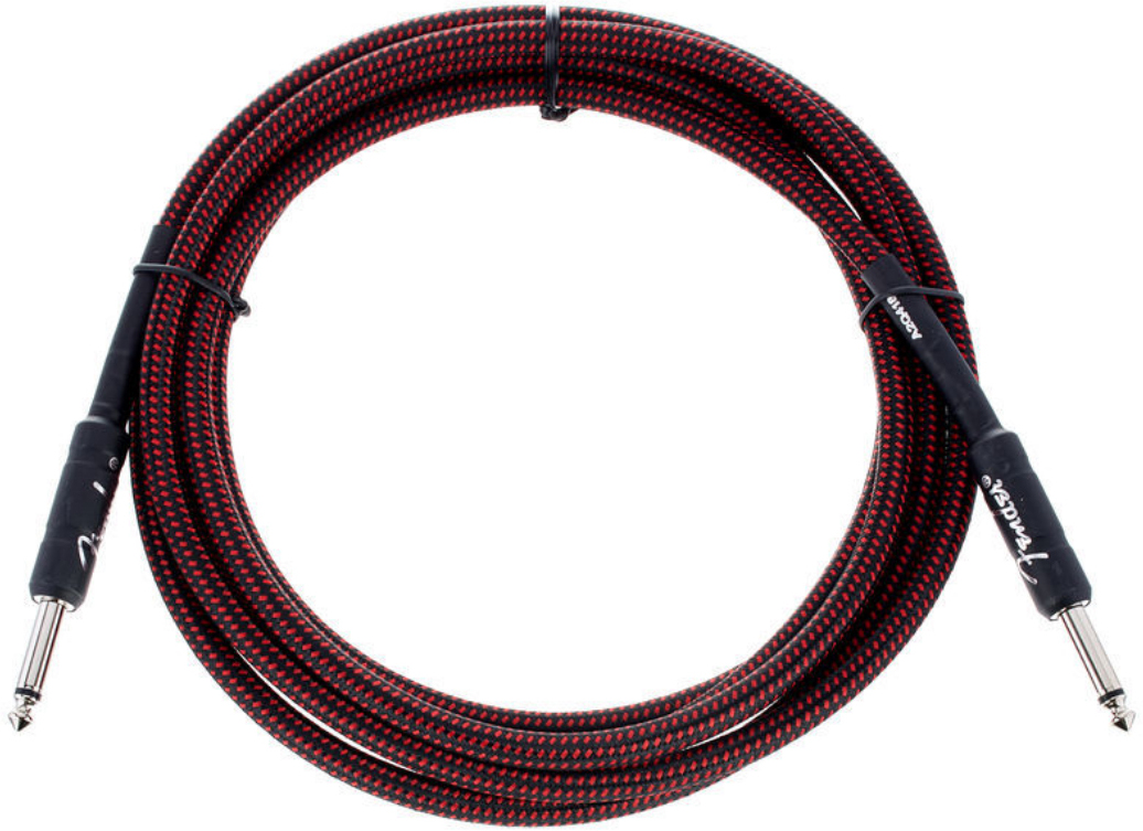 Fender Professional Instrument Cable Droit/droit 10ft Red Tweed - Kabel - Main picture