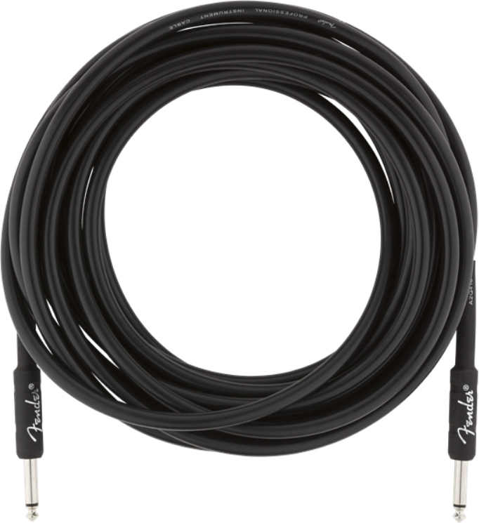 Fender Professional Instrument Cable Droit/droit 25ft Black - Kabel - Main picture