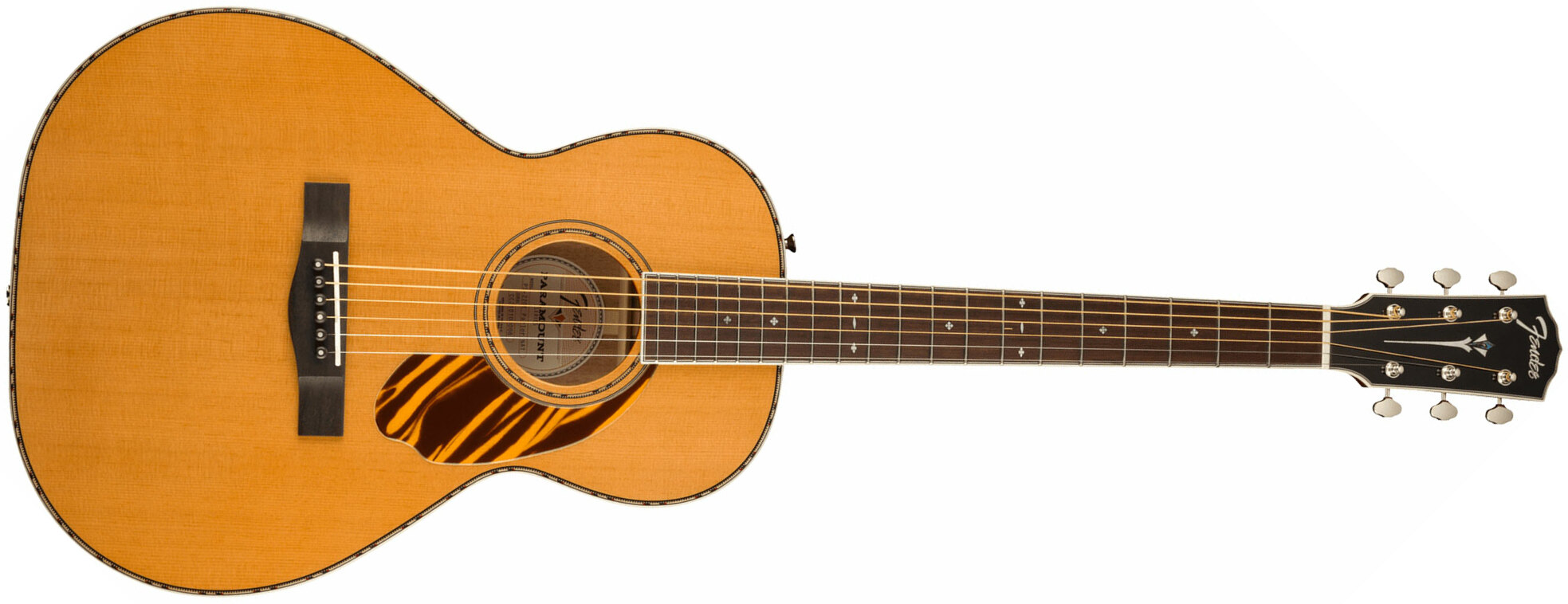 Fender Ps-220e Paramount Parlor Epicea Acajou Ova - Natural - Elektroakustische Gitarre - Main picture