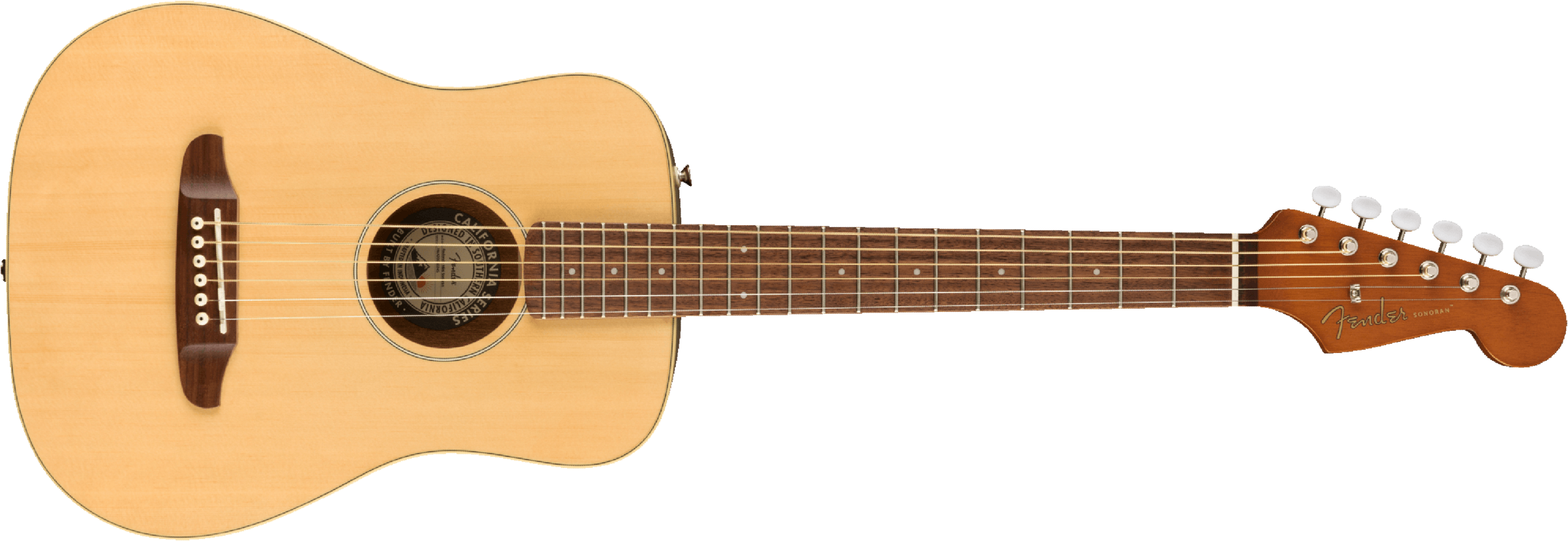 Fender Redondo Mini Dreadnought Epicea Acajou Pf - Naturel - Western-Reisegitarre - Main picture