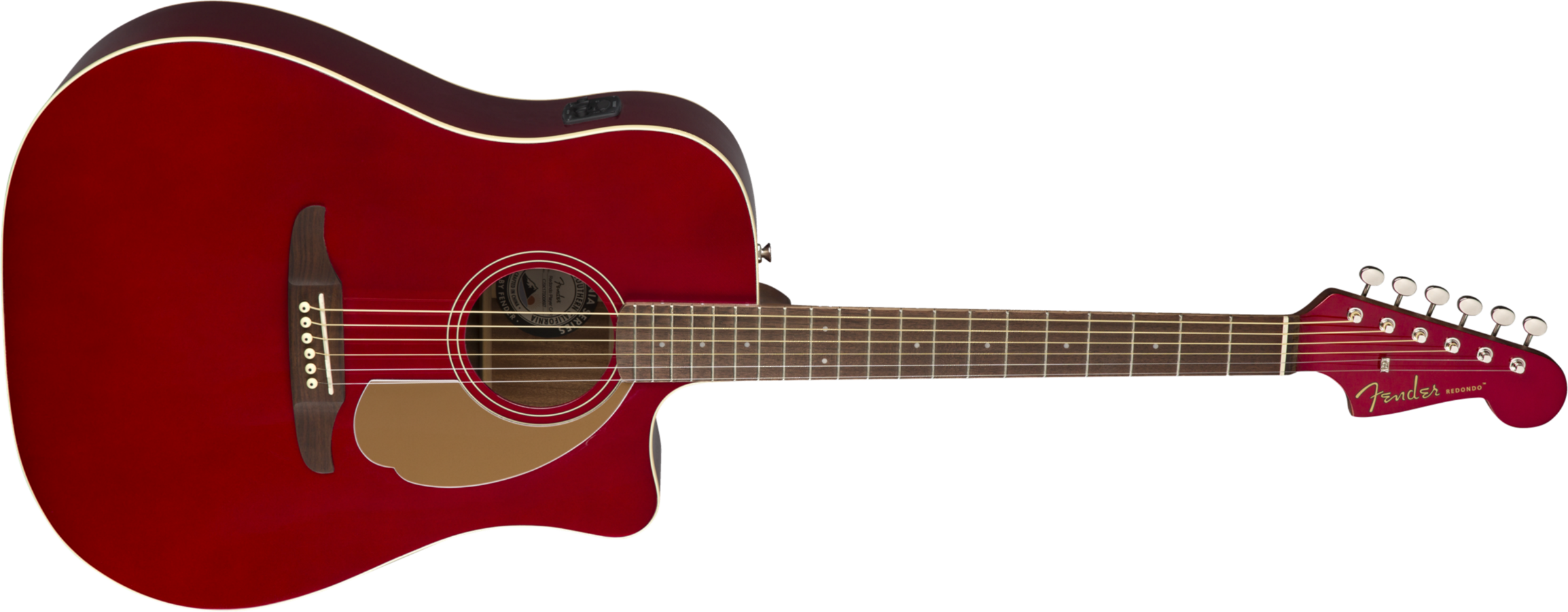 Fender Redondo Player - Candy Apple Red - Westerngitarre & electro - Main picture