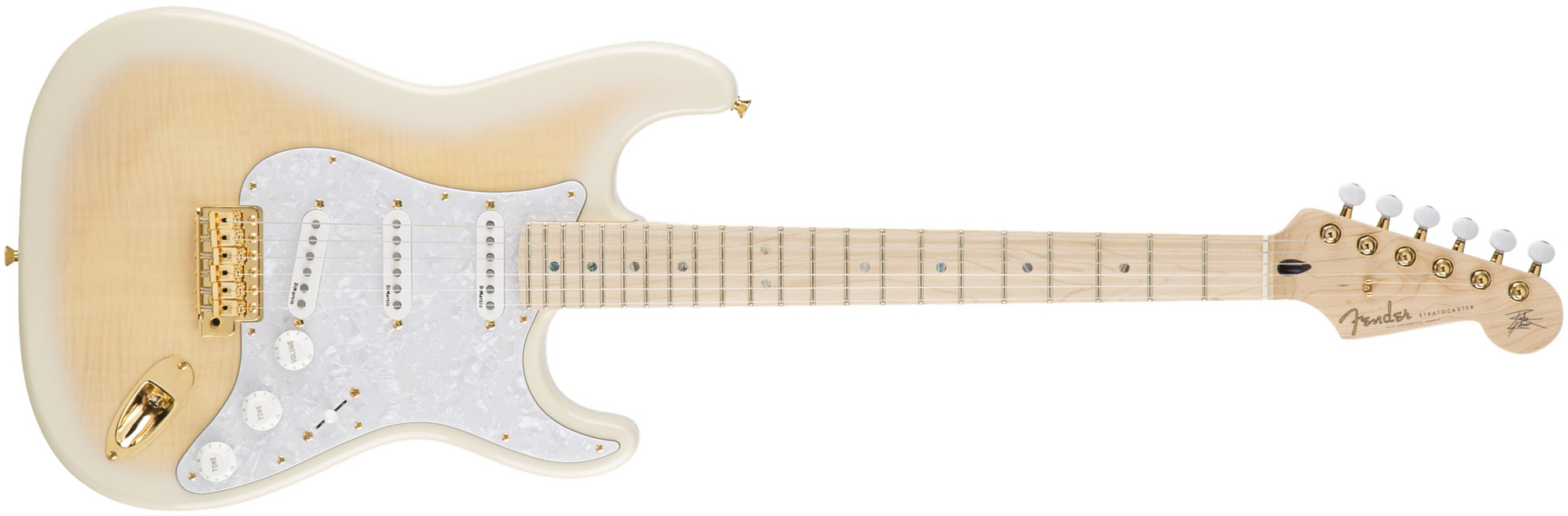 Fender Richie Kotzen Strat Jap Signature 3s Dimarzio Trem Mn - Transparent White Burst - E-Gitarre in Str-Form - Main picture