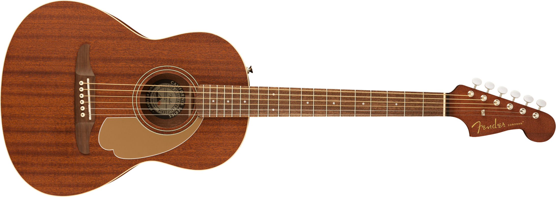 Fender Sonoran Mini All Mahogany Tout Acajou Wal - Natural Satin - Western-Reisegitarre - Main picture