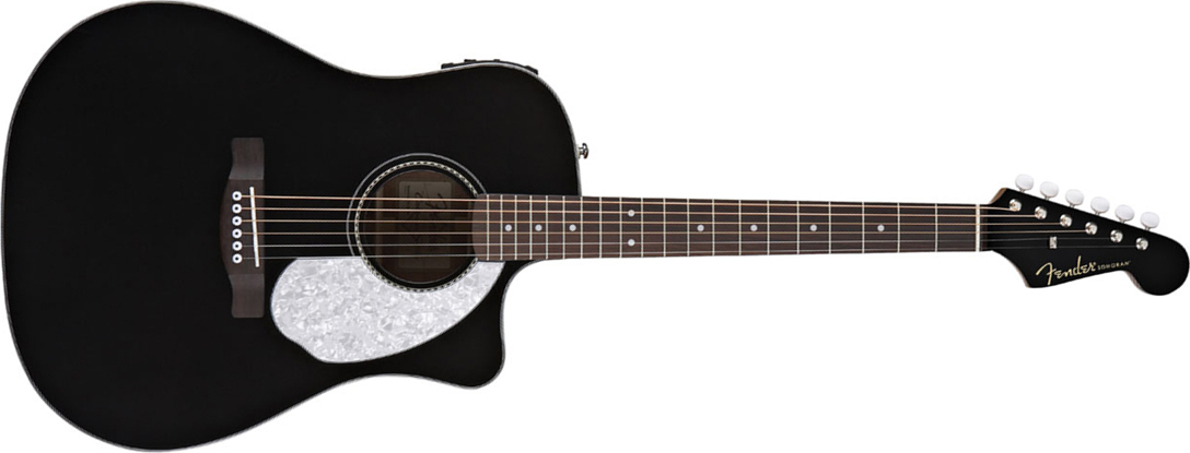 Fender Sonoran Sce Redesigned 2012 Black - Westerngitarre & electro - Main picture