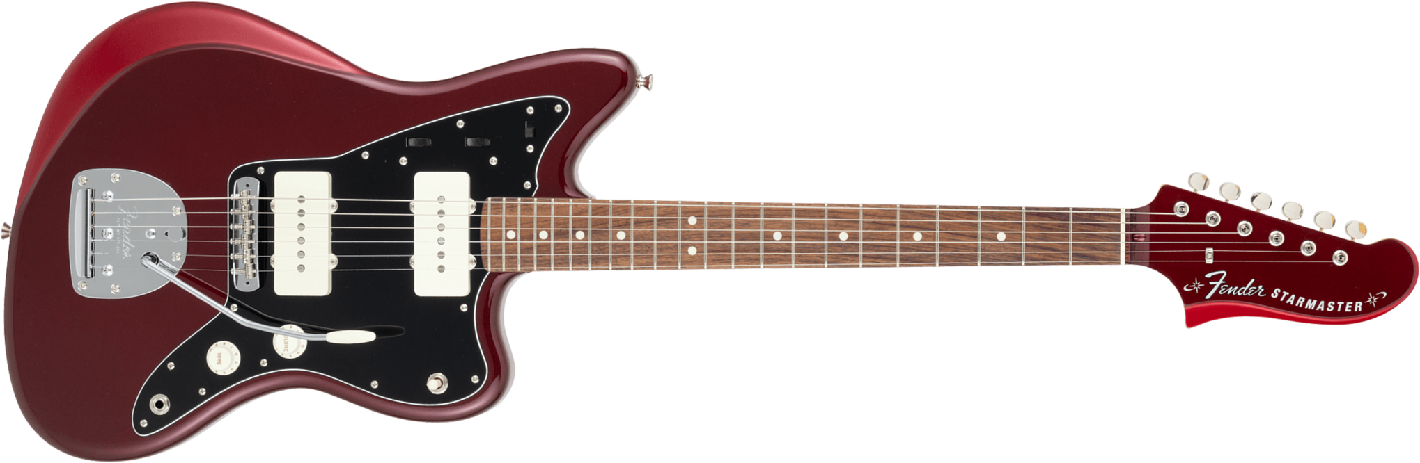 Fender Starmaster Mij Ltd Jap 2s Trem Rw - Candy Apple Red - Retro-Rock-E-Gitarre - Main picture