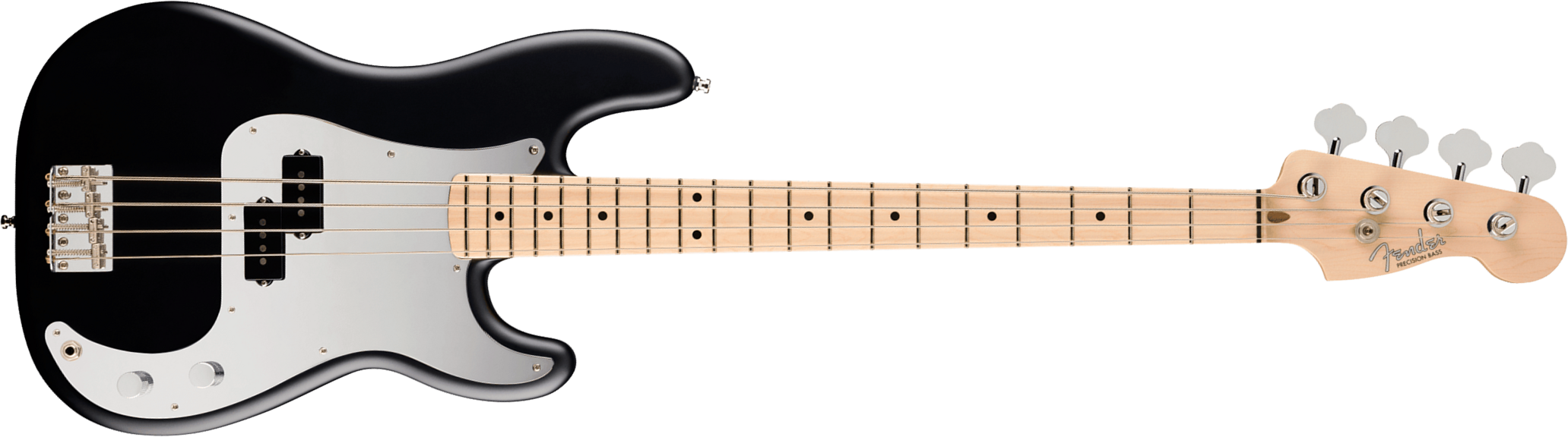 Fender Steve Harris Precision Bass 50th Ann. Mex Signature Ltd Mn - Satin Black - Solidbody E-bass - Main picture