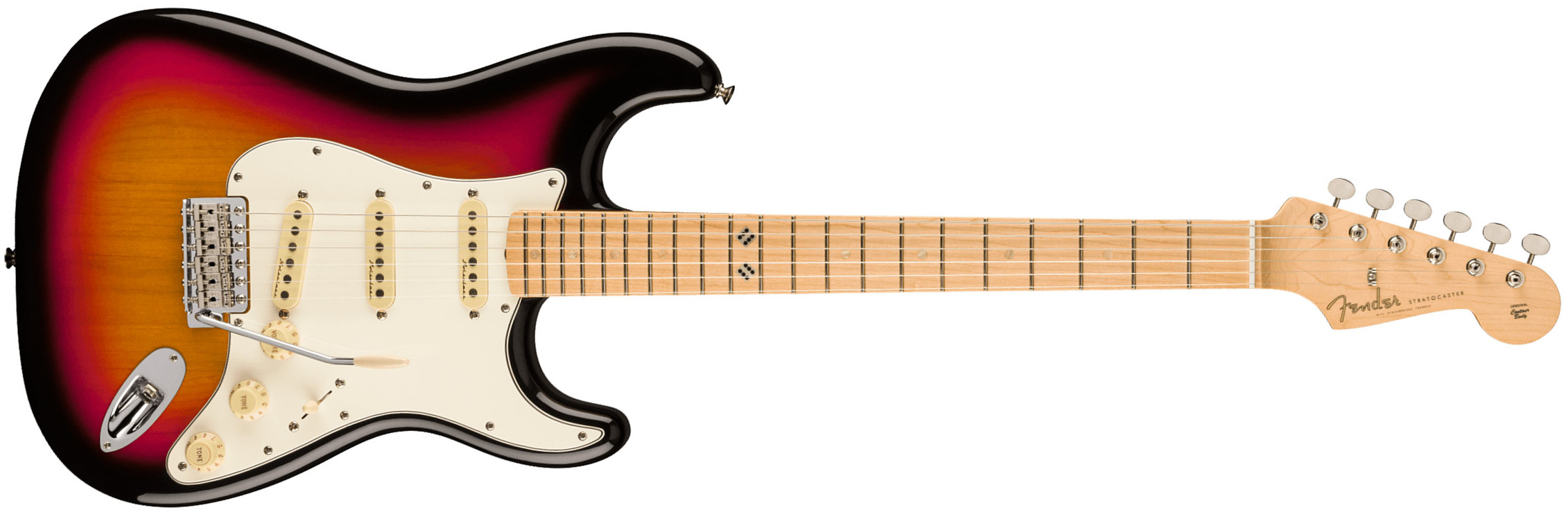 Fender Steve Lacy Strat People Pleaser Mex Signature 3s Trem Mn - Chaos Burst - E-Gitarre in Str-Form - Main picture