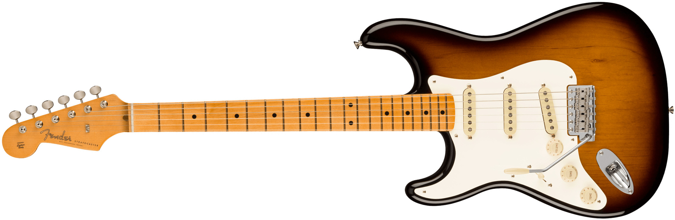 Fender Strat 1957 American Vintage Ii Lh Gaucher Usa 3s Trem Mn - 2-color Sunburst - E-Gitarre für Linkshänder - Main picture
