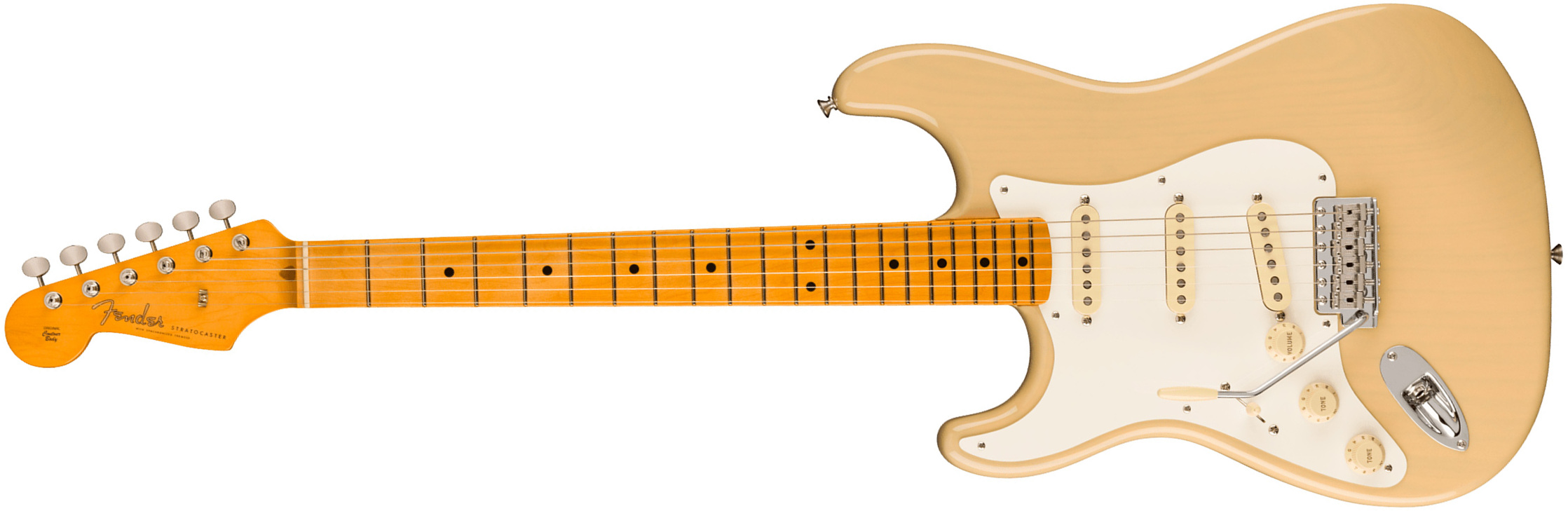 Fender Strat 1957 American Vintage Ii Lh Gaucher Usa 3s Trem Mn - Vintage Blonde - E-Gitarre für Linkshänder - Main picture