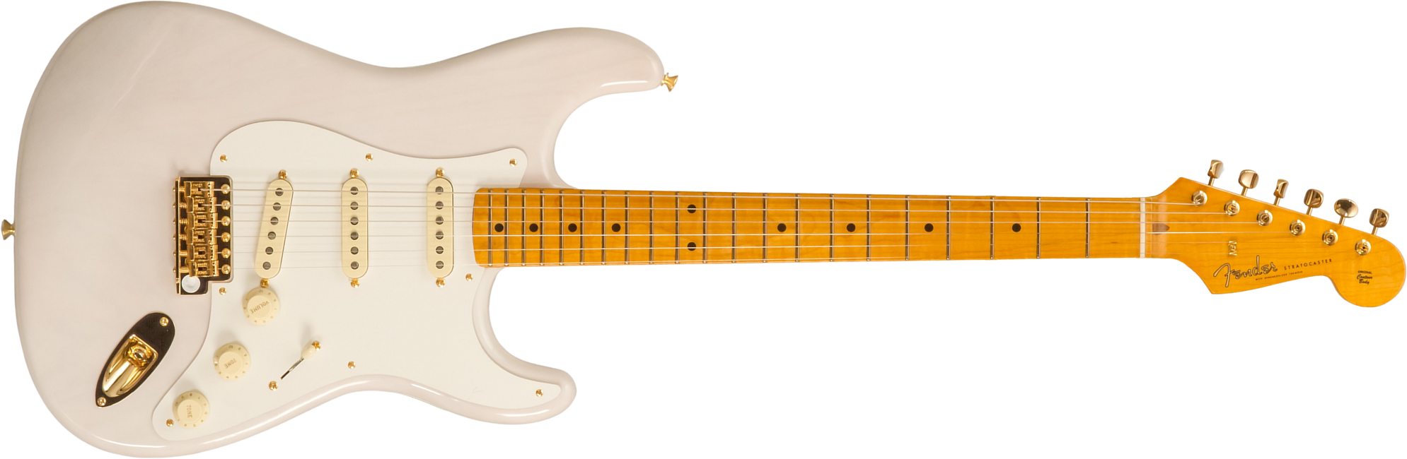 Fender Strat 1957 American Vintage Ii Ltd Usa 3s Trem Mn - White Blonde - E-Gitarre in Str-Form - Main picture