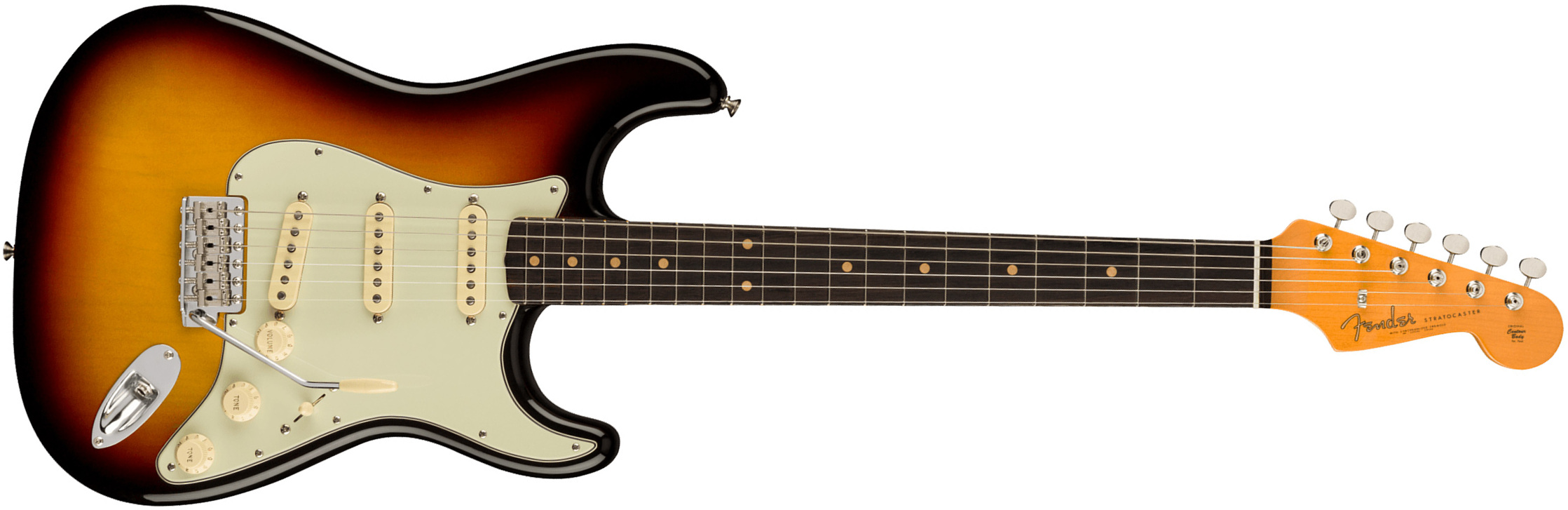Fender Strat 1961 American Vintage Ii Usa 3s Trem Rw - 3-color Sunburst - E-Gitarre in Str-Form - Main picture